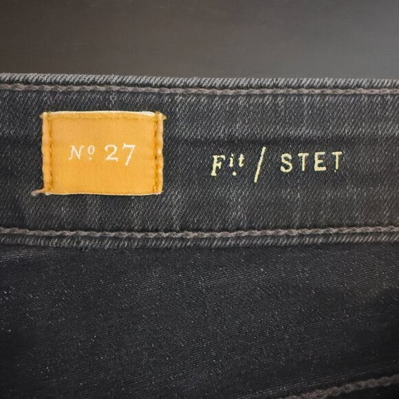 Anthropologie Pilcro and The Letterpress Stet Skinny Jeans Womens 27 Black Denim - Picture 14 of 16